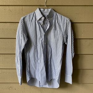 Club Monaco, striped button down, size small.
